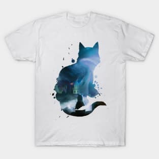 Cat and loneless T-Shirt